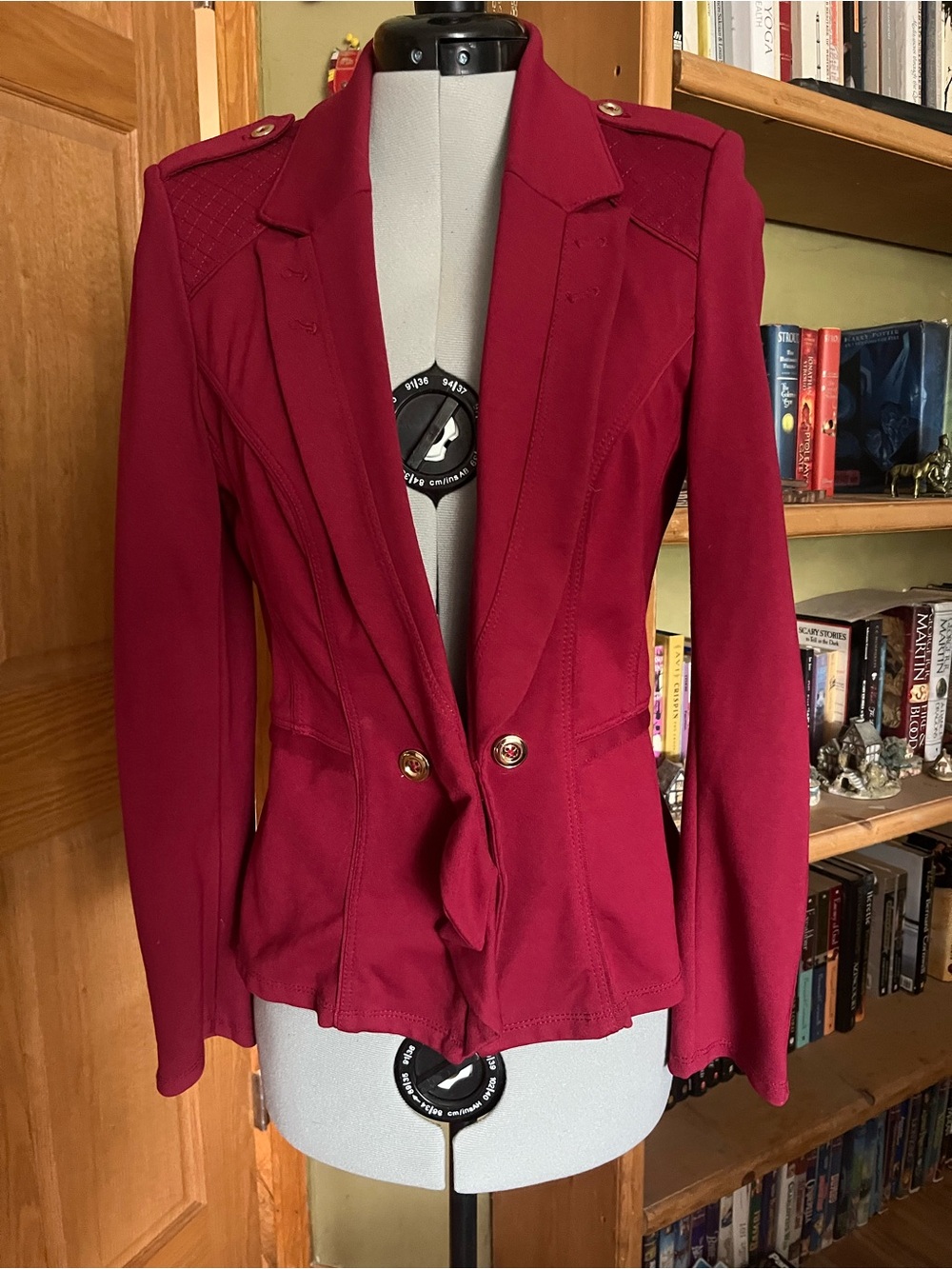 White House Black Market Women’s Tailored Maroon Blazer Jacket